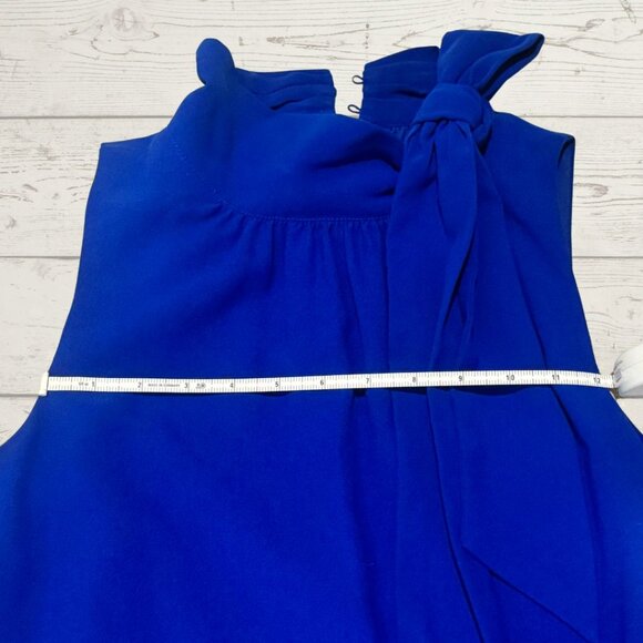 Royal Blue Knee-Length Dress – Size 4, Classic Elegance - Picture 4 of 7